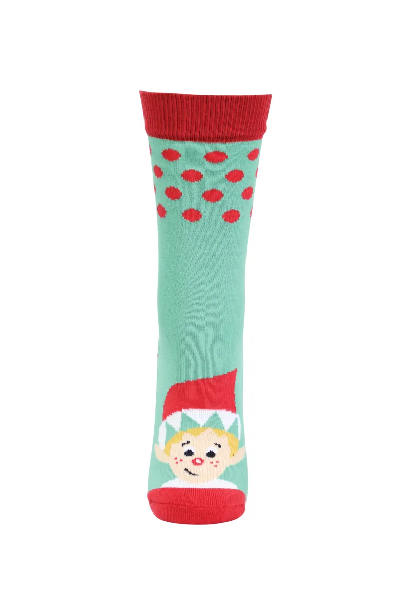Hy Equestrian Children's Christmas Socks - Pack Of 3 - Child 8- 12-3